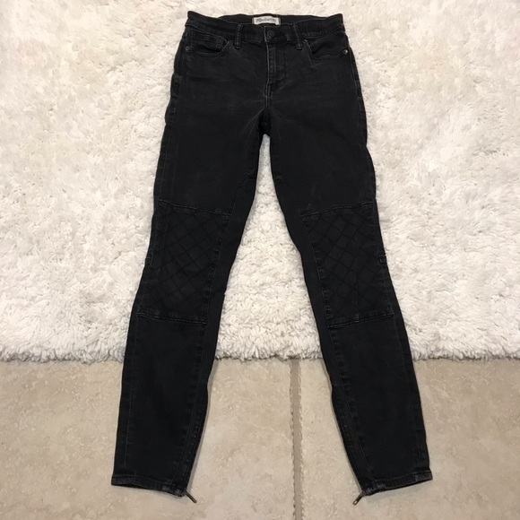 Madewell High Riser Skinny Black Jeans - Picture 2 of 8